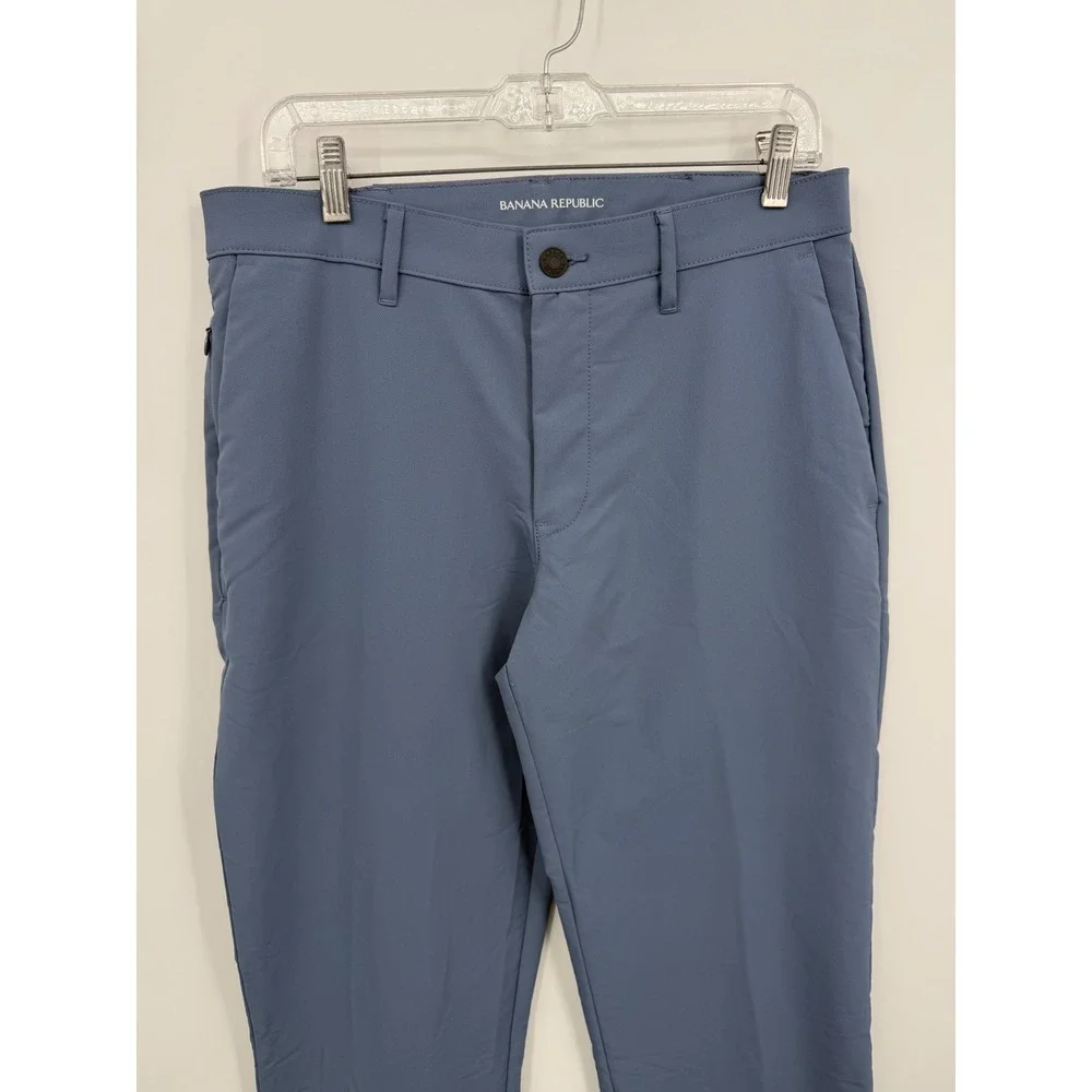 Banana Republic Core Temp Slim‎ Pants Mens 32x34 Blue Performance Chino